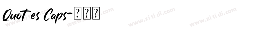 Quotes Caps字体转换